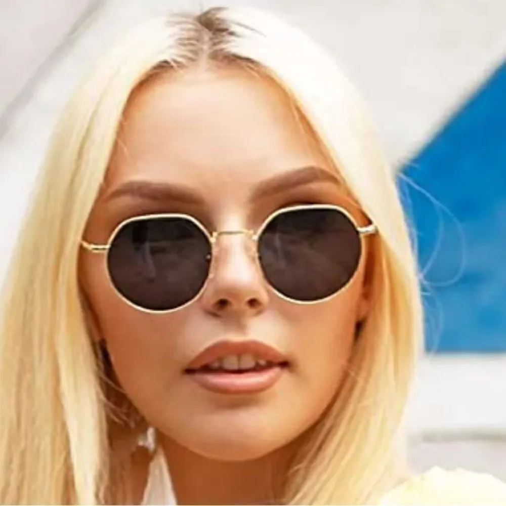 Round Polygon Frame Sunglasses